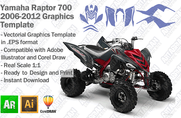 Yamaha Raptor Atv Quad Graphics