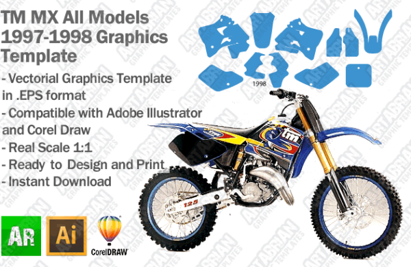 TM MX Motocross All Models 1997 1998 Graphics Template