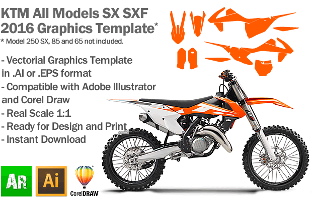 ktm 250 sx 2014 graphics template
